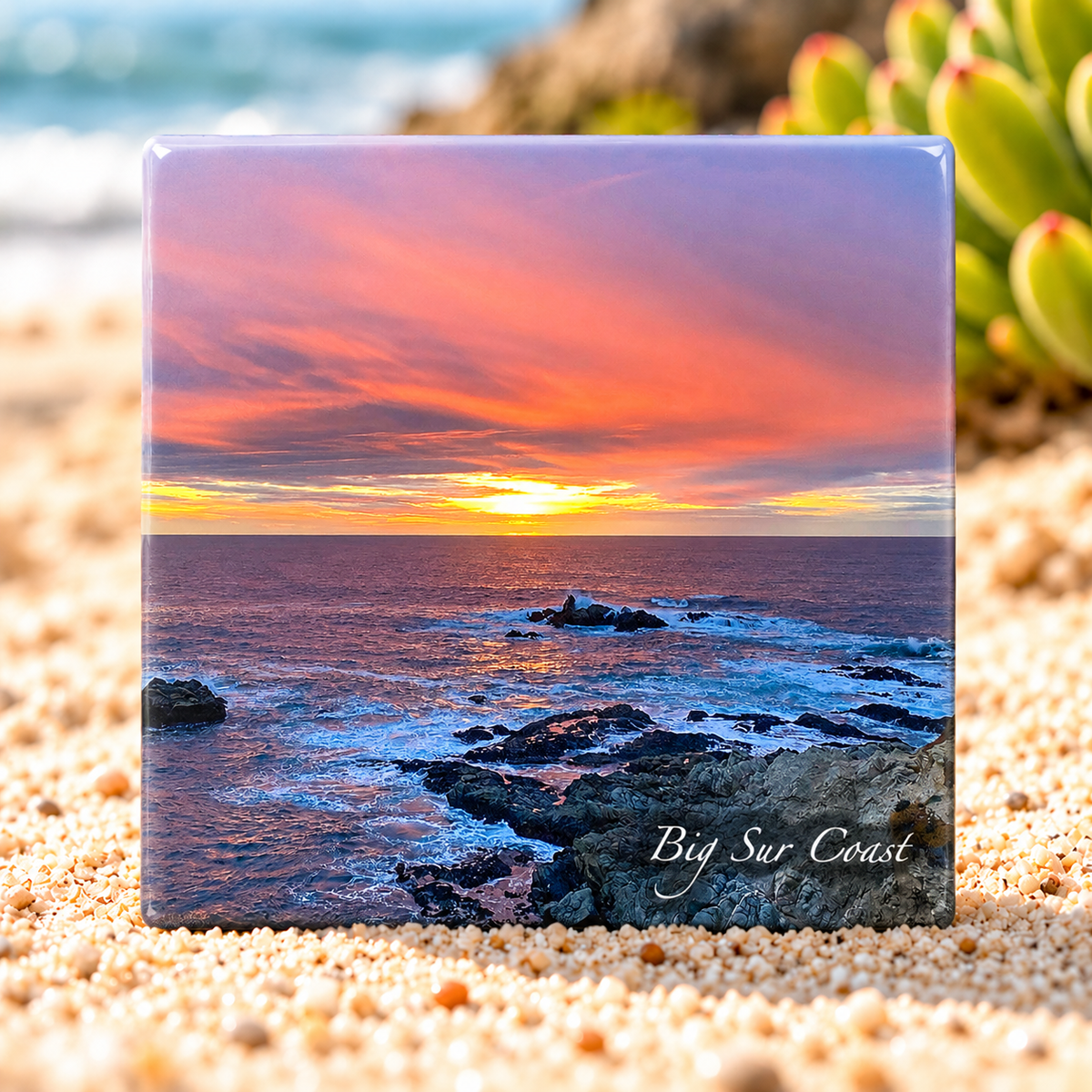 Big Sur Evening - Ceramic Tile