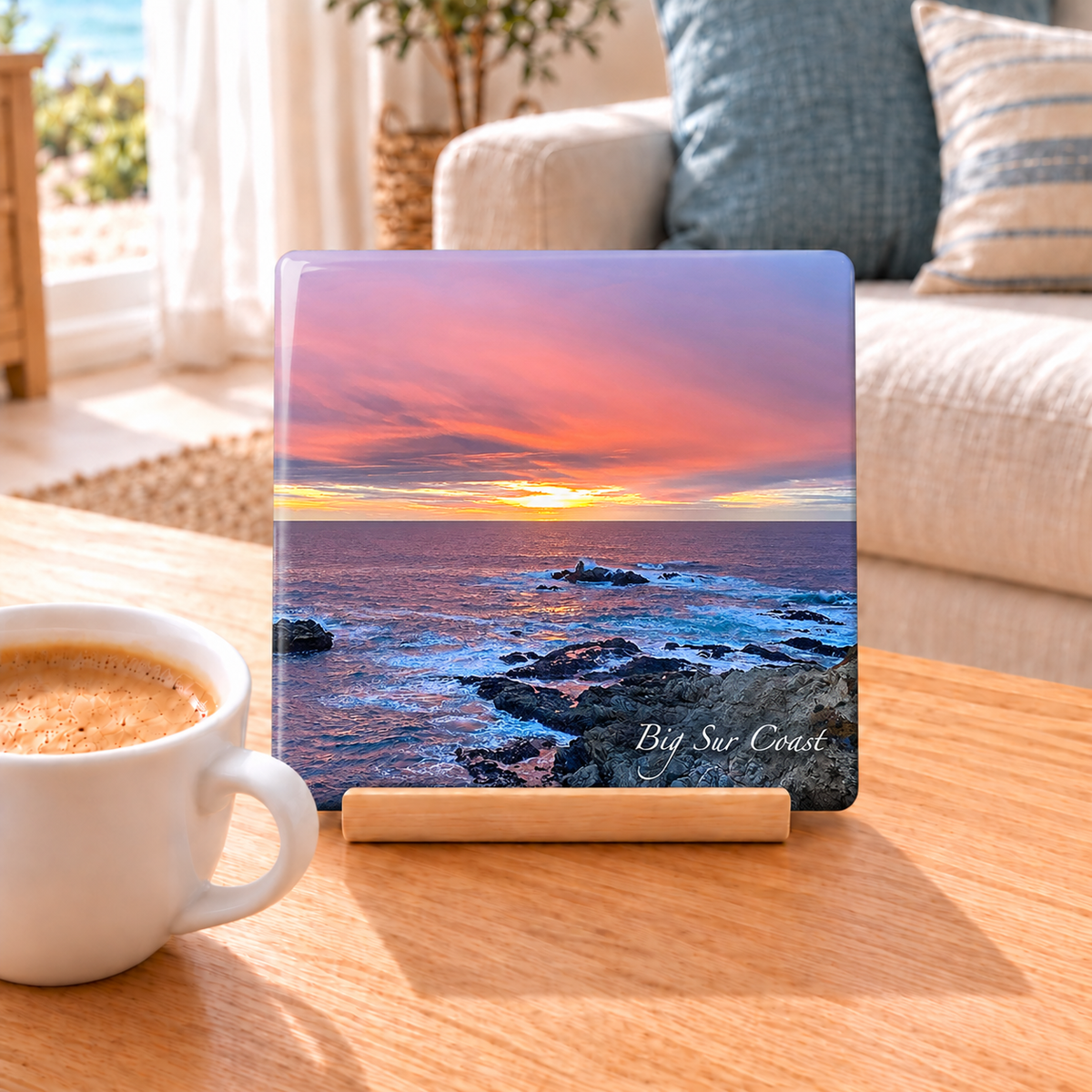 Big Sur Evening - Ceramic Tile