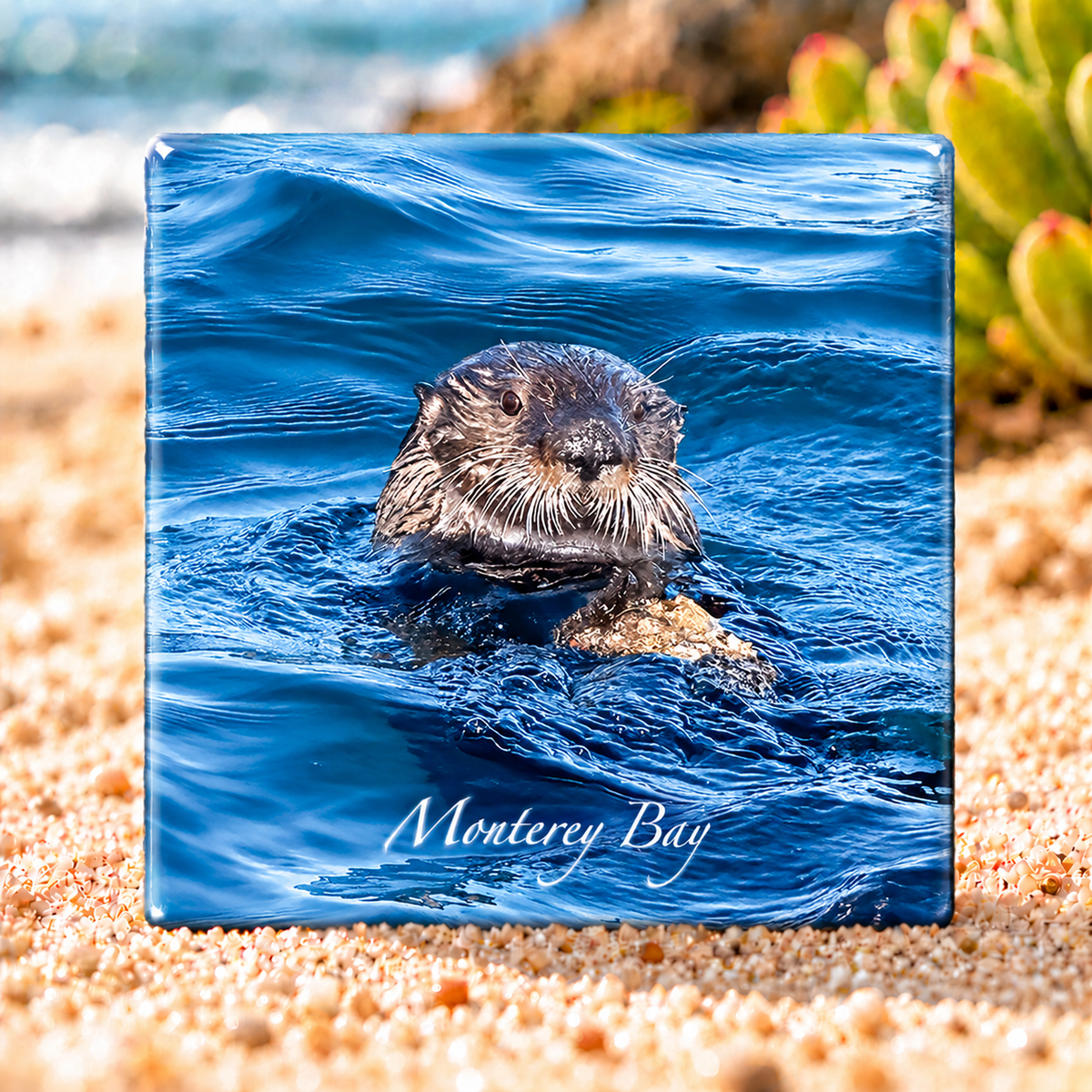 Sea Otter - Ceramic Tile
