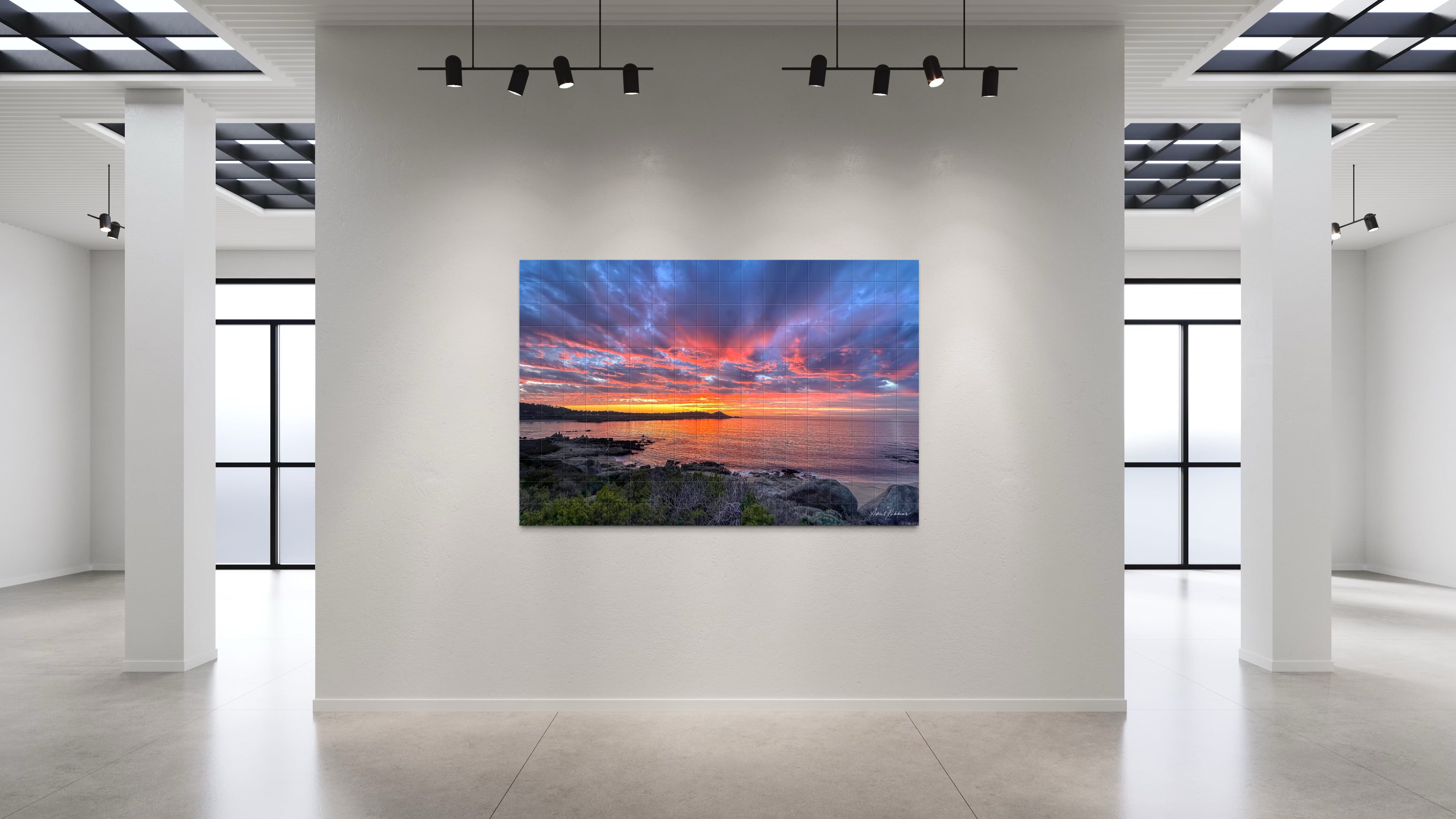 Fire Skies - Fine Art Mosaic