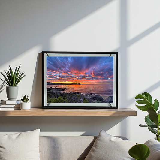 Fire Skies Framed Tabletop